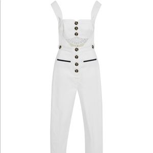 White Self Portrait Jumpsuit